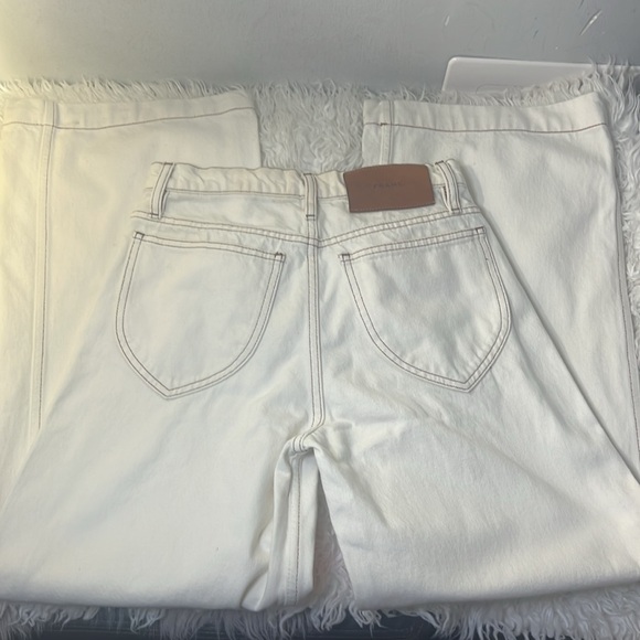 FRAME Le Italiene wide cropped jeans cotton size 25 - Picture 5 of 11